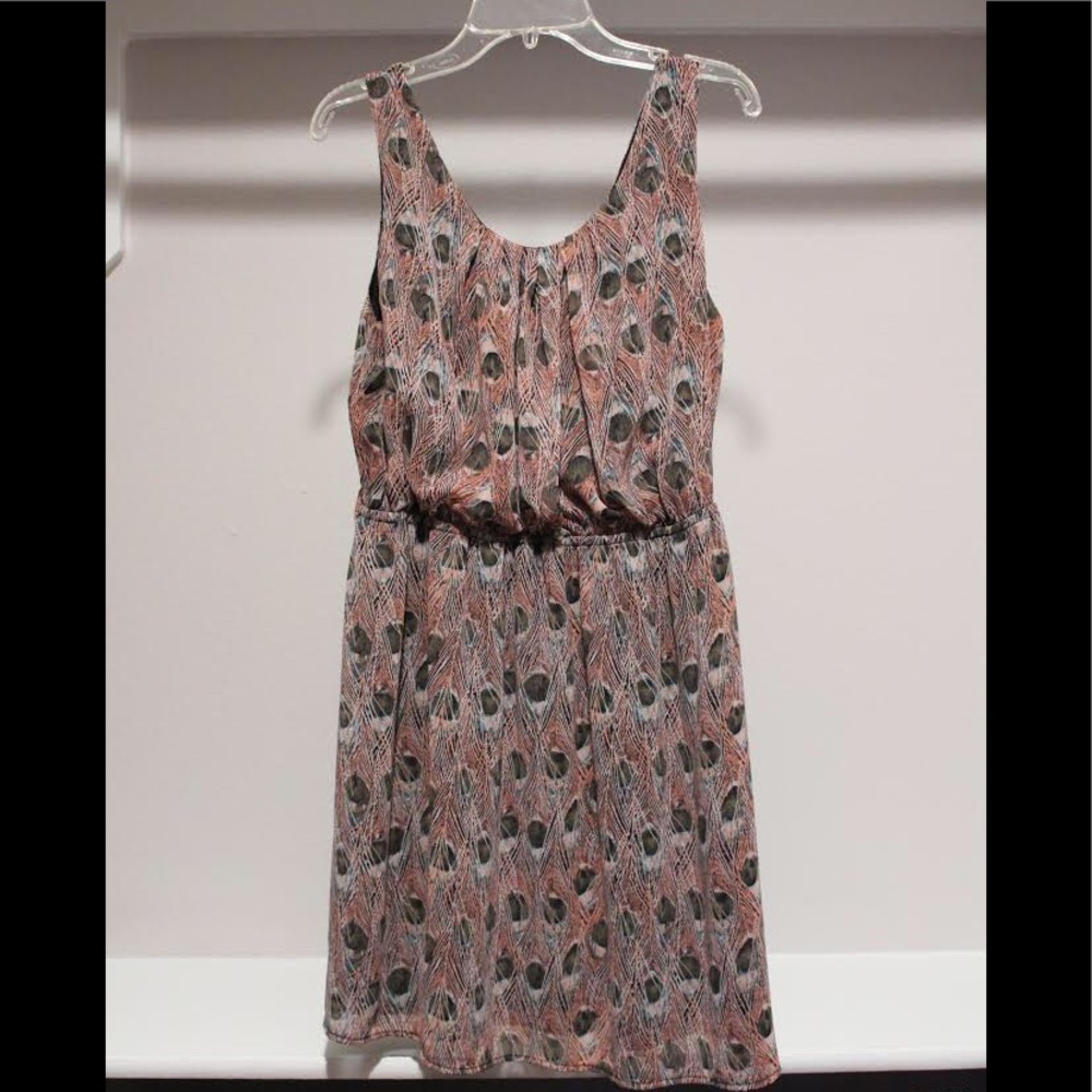 Pink Feather Swing Dress- LAST CHANCE